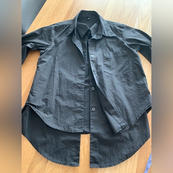 SIMPLE BLACK Mock two piece shirt - Picture 4 of 6